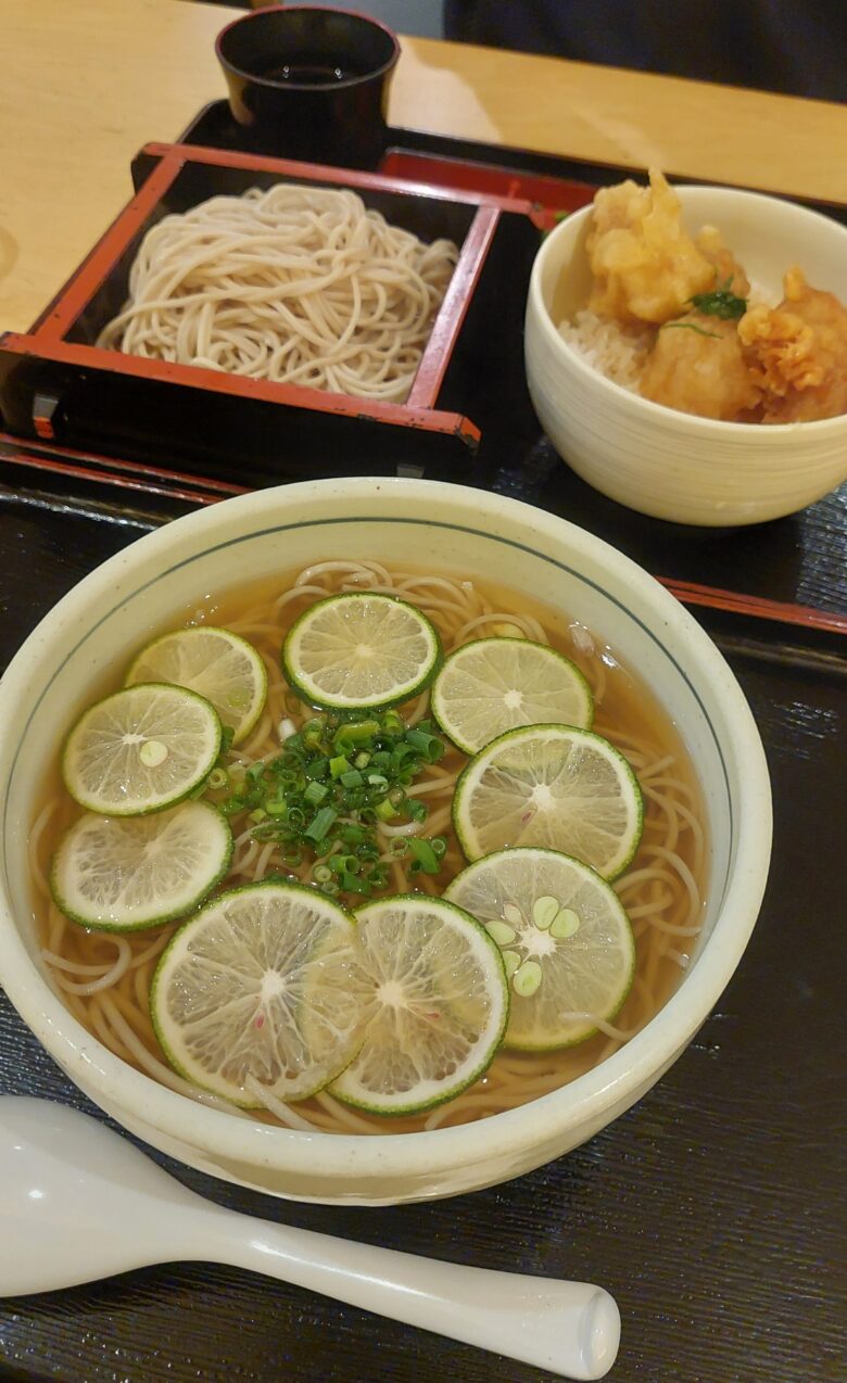 宮崎ブーゲンビリア空港　へべす蕎麦